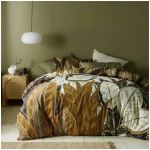 Accessorize Bronte Washed Cotton Printed Quilt Cover Set Queen