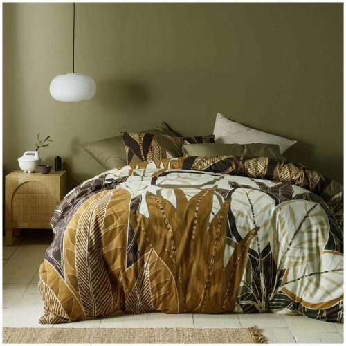 Accessorize Bronte Washed Cotton Printed Quilt Cover Set Queen