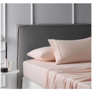 Accessorize Cotton Flannelette Sheet Set Blush Queen