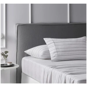 Accessorize Cotton Flannelette Sheet Set Weathered Stripe - Single
