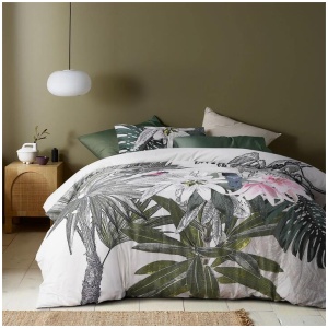 Accessorize Curiosity Washed Cotton Printed Quilt Cover Set King
