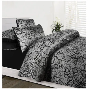 Accessorize EMMA Quilt Cover Set Black Double