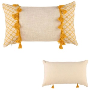 Accessorize Eleni Ochre Rectangular Filled Cushion 30cm x 50cm