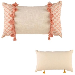 Accessorize Eleni Pink Rectangular Filled Cushion 30cm x 50cm
