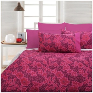Accessorize Emma Pink Quilt Cover Set - King
