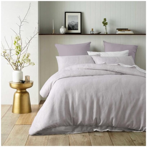 Accessorize Java Silver Jacquard Quilt Cover Set Queen