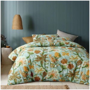 Accessorize Kienze Washed Cotton Printed Quilt Cover Set Queen