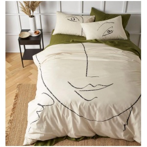 Accessorize Matisse Natural Cotton Quilt Cover Set King