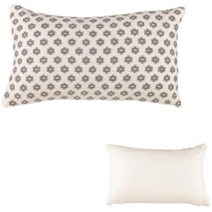Accessorize Norah Grey Rectangular Filled Cushion 30cm x 50cm