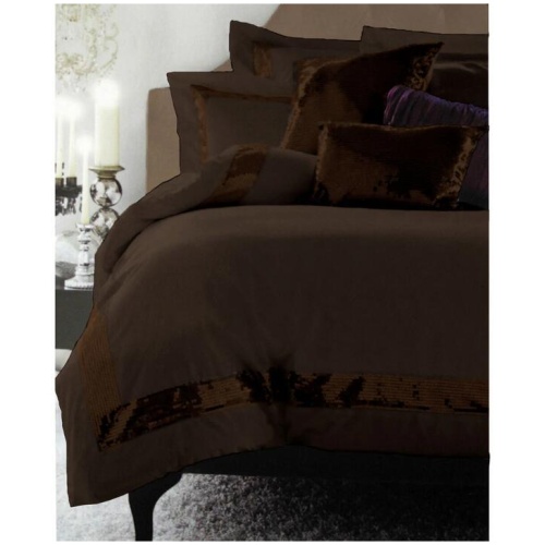 Accessorize Sequins Chocolate Quilt Cover Set King