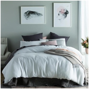 Accessorize Waffle White Cotton Quilt Cover Set Queen