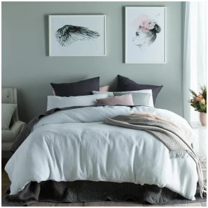 Accessorize Waffle White Cotton Quilt Cover Set Queen