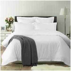 Accessorize White Tailored Hotel Deluxe Cotton Quilt Cover Set King