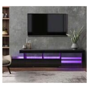 Adela Entertainment Unit With Led Black