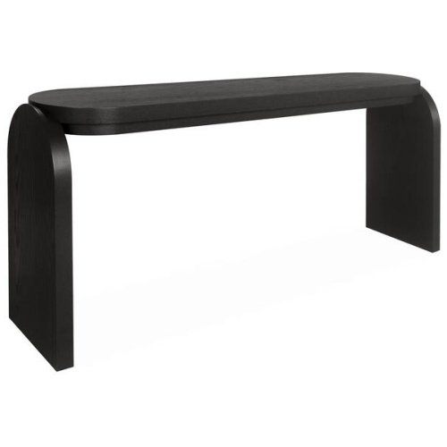 Alisha 1.7m Console Table - Textured Espresso Black by Interior Secrets - AfterPay Available