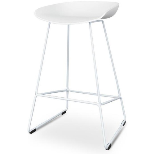 Allen 65cm Bar Stool - White by Interior Secrets - AfterPay Available
