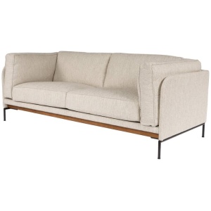 Allerdale 2.5 Seater Fabric Sofa, Cobblestone Grey