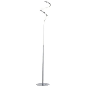 Allison LED Elegant Modern Spiral Floor Lamp Light - Chrome