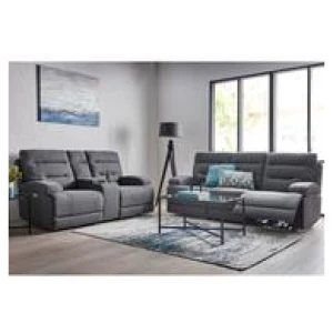 Anderson 2 Seater Electric Recliner Grey