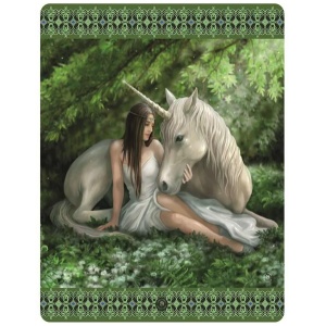 Anne Stoke Pure Heart Polar Fleece Throw