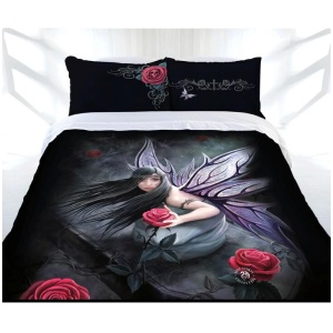 Anne Stokes Rose Fairy Quilt Cover Set Queen