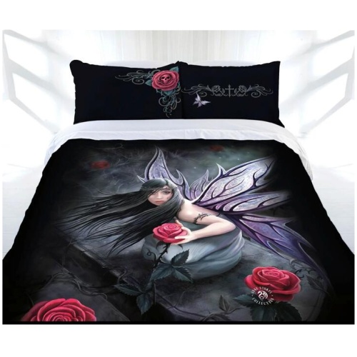 Anne Stokes Rose Fairy Quilt Cover Set Queen