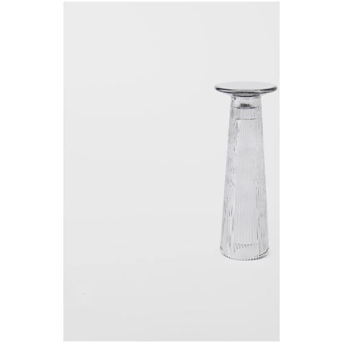 Anthea Glass Candle Holder - Smoke