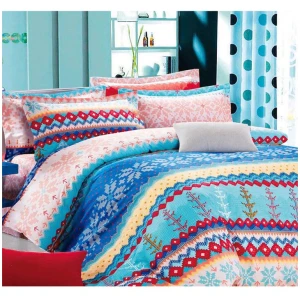 Ardor 250tc Cotton Sateen Reversible Norska Quilt Cover Set KING