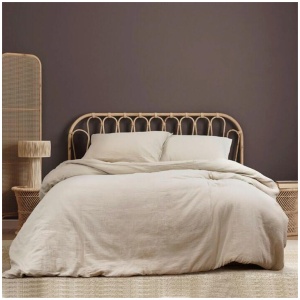 Ardor Earth Oatmeal Cotton Gauze Quilt Cover Set King