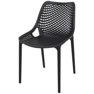 Aro Indoor / Outdoor Dining Chair - Black by Interior Secrets - AfterPay Available