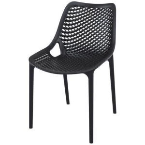 Aro Indoor / Outdoor Dining Chair - Black by Interior Secrets - AfterPay Available