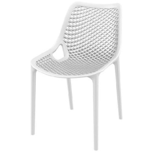 Aro Indoor / Outdoor Dining Chair - White by Interior Secrets - AfterPay Available