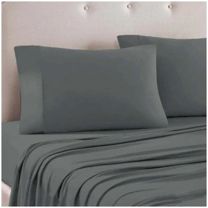 Art Terrace Microfiber Sheet Set King 33cm Wall Grey