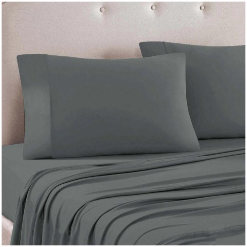 Art Terrace Microfiber Sheet Set King 33cm Wall Grey
