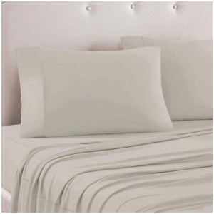 Art Terrace Microfiber Sheet Set Queen 33cm Wall Taupe