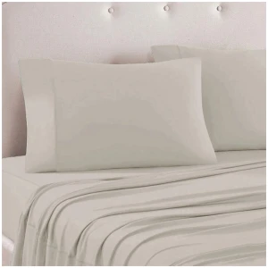 Art Terrace Microfiber Sheet Set Queen 33cm Wall Taupe