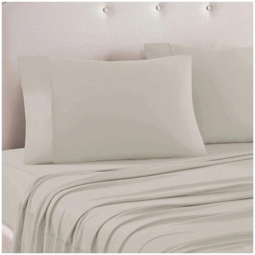 Art Terrace Microfiber Sheet Set Queen 33cm Wall Taupe