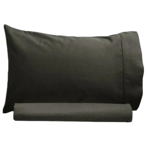 Artex 250TC 100% Cotton Sheet Set Single Charcoal