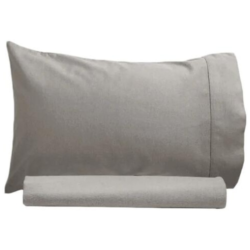 Artex 250TC 100% Cotton Sheet Set Single Grey