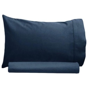 Artex 250TC 100% Cotton Sheet Set Single Navy