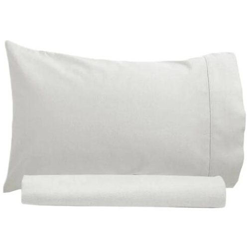 Artex 250TC 100% Cotton Sheet Set Single Off White