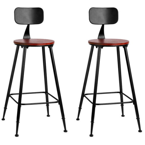 Artiss 2x Bar Stools Vintage Metal Chairs
