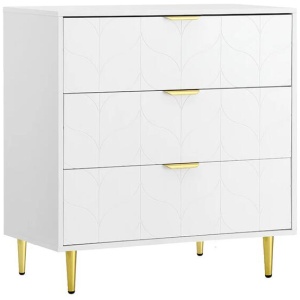 Artiss 3 Chest of Drawers Lowboy Cabinet White