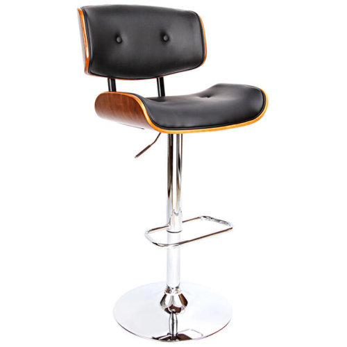 Artiss Bar Stools Gas Lift Leather Black
