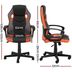 Artiss Gaming Office Chair Computer Chairs Orange