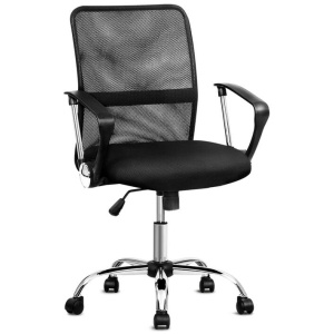 Artiss Office Chair Gaming Chair Computer Mesh Chairs Executive Mid Back Black