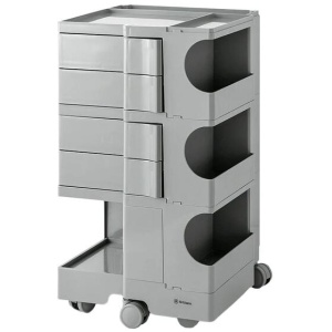 ArtissIn Bedside Table Side Tables Nightstand Organizer Replica Boby Trolley 5Tier Grey