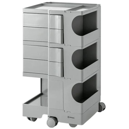 ArtissIn Bedside Table Side Tables Nightstand Organizer Replica Boby Trolley 5Tier Grey