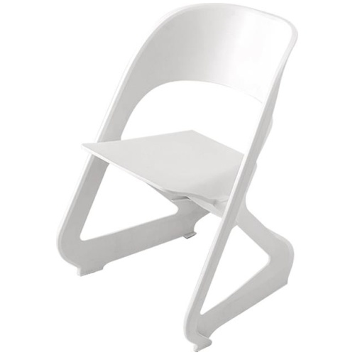 ArtissIn Set of 4 Dining Chairs Office Cafe Lounge Seat Stackable Plastic Leisure Chairs White