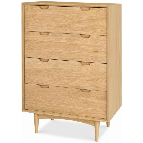 Asta 4 Drawer Chest Tallboy - Natural by Interior Secrets - AfterPay Available